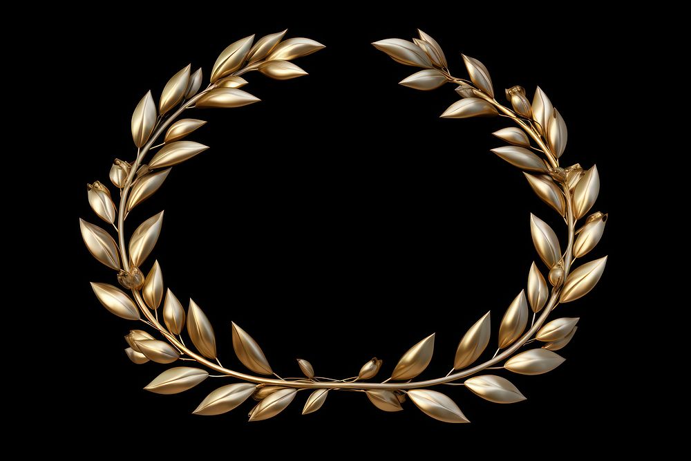 Laurel jewelry wreath gold.