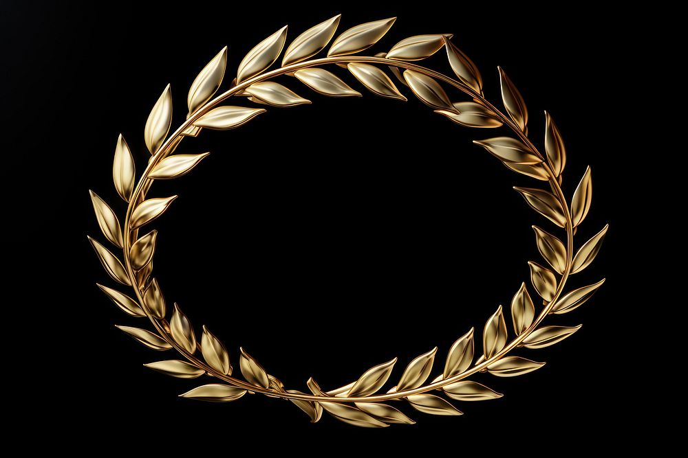 Laurel gold jewelry wreath.