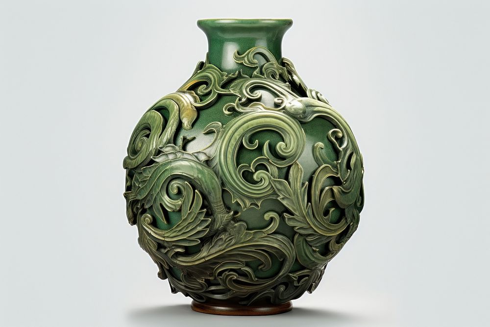 Vase porcelain ceramic pottery.