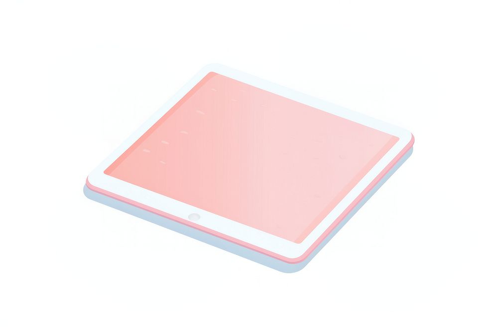 Tablet white background electronics technology.