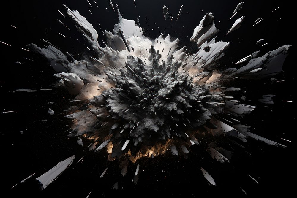 Dramatic explosion backgrounds fireworks black.