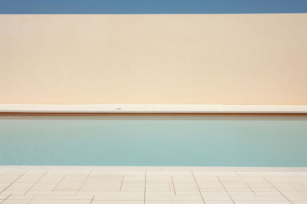 Empty swimming pool outdoors architecture flooring.
