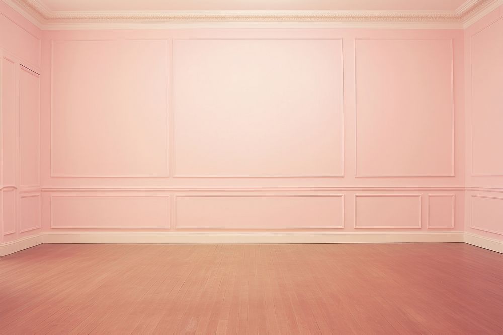 Empty pink room flooring architecture backgrounds.