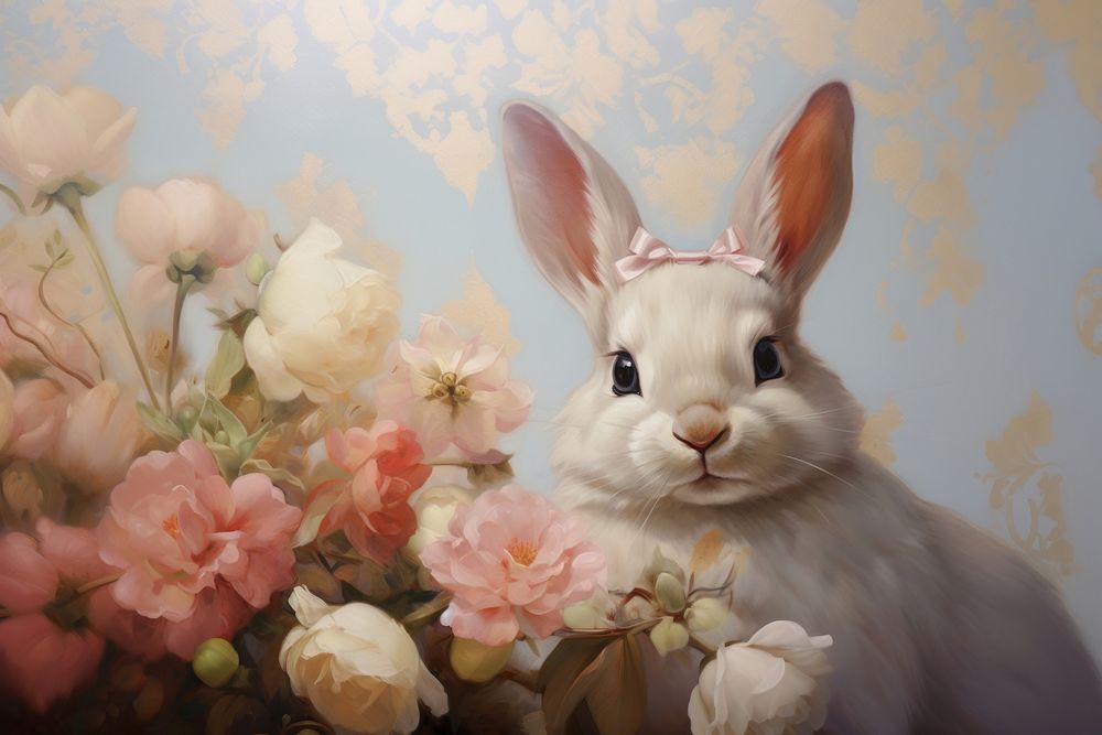 Easter bunny painting animal mammal.