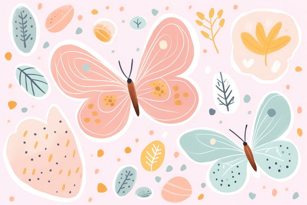 Butterfly backgrounds pattern art.