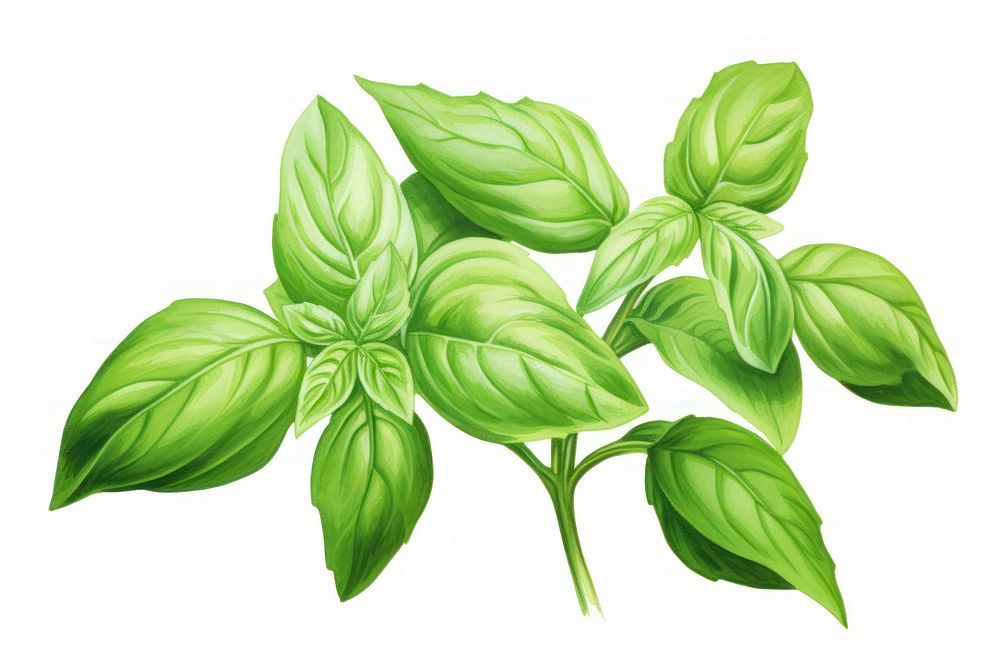 Basil herb herbs plant leaf.