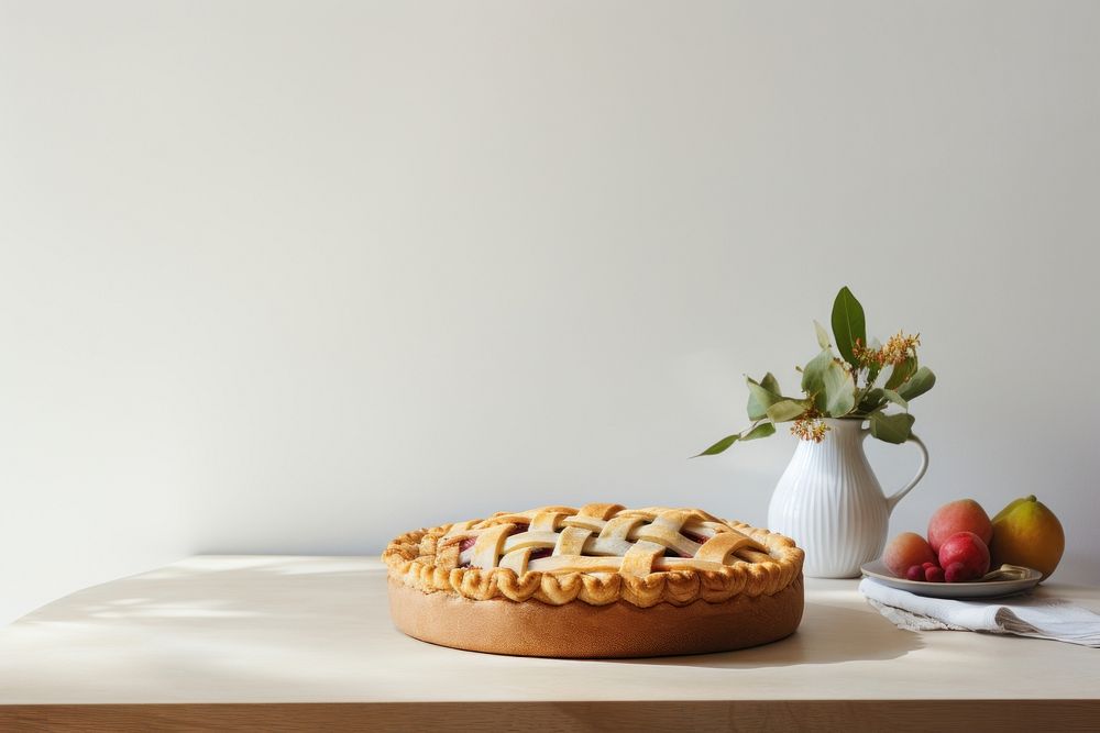 Fruit pie dessert table food. AI generated Image by rawpixel.