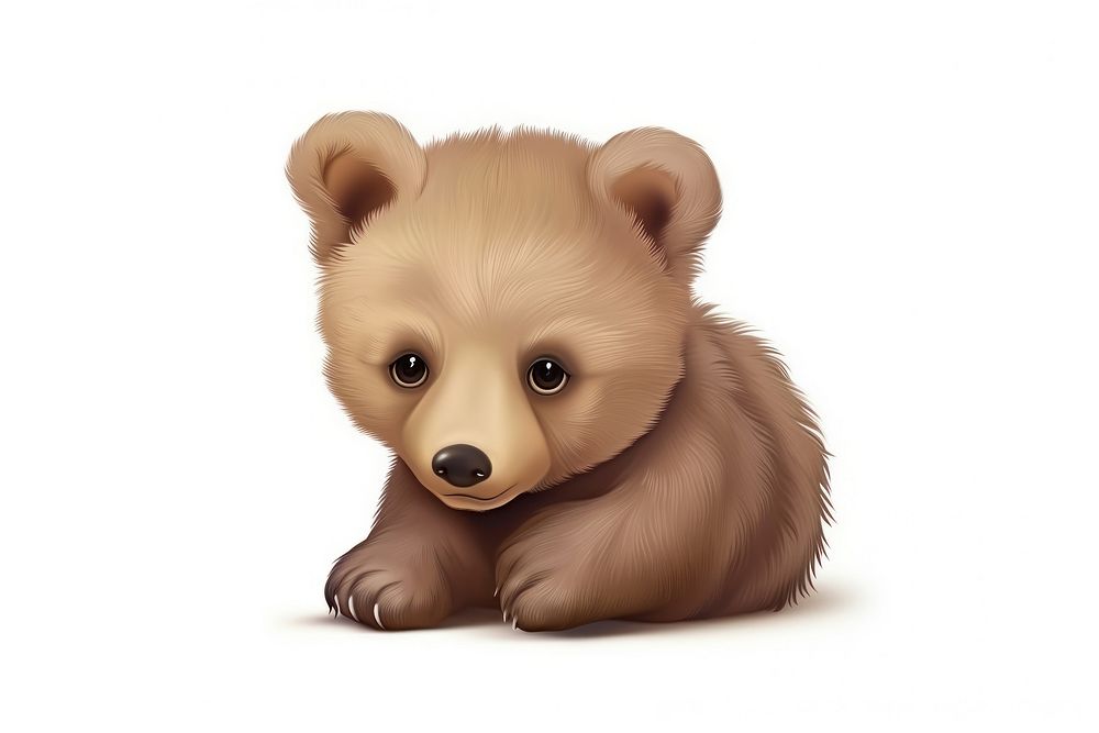 Bear cub wildlife cartoon mammal. AI generated Image by rawpixel.