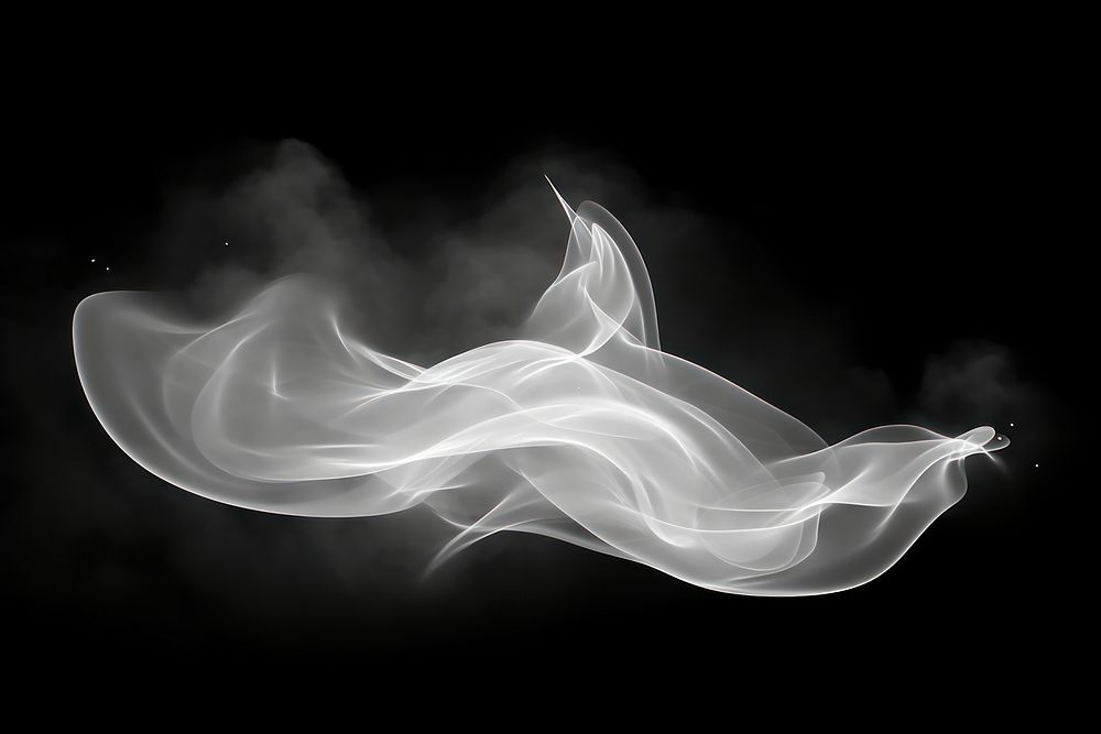 Smoke star effect simple white monochrome fragility.