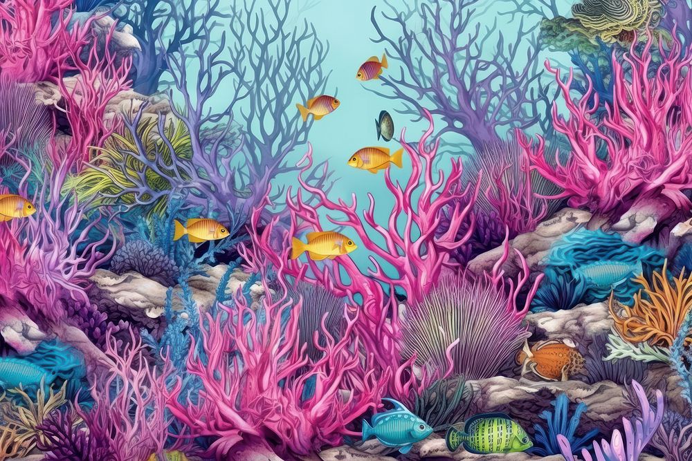 Toile wallpaper under sea life aquarium outdoors nature.