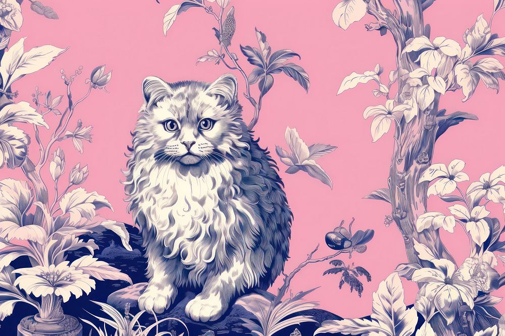 Persian cat wallpaper pattern feline.