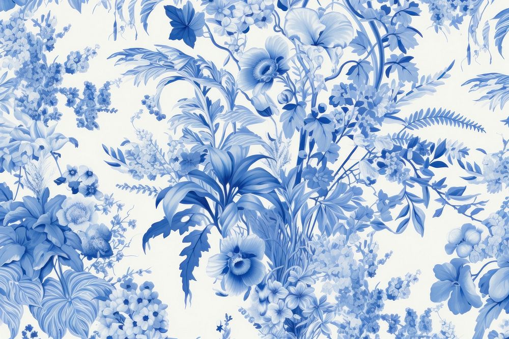 Solid toile wallpaper of floral at the beach pattern art backgrounds.