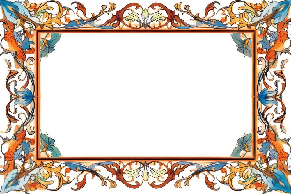 Islam art style border backgrounds pattern frame. AI generated Image by rawpixel.