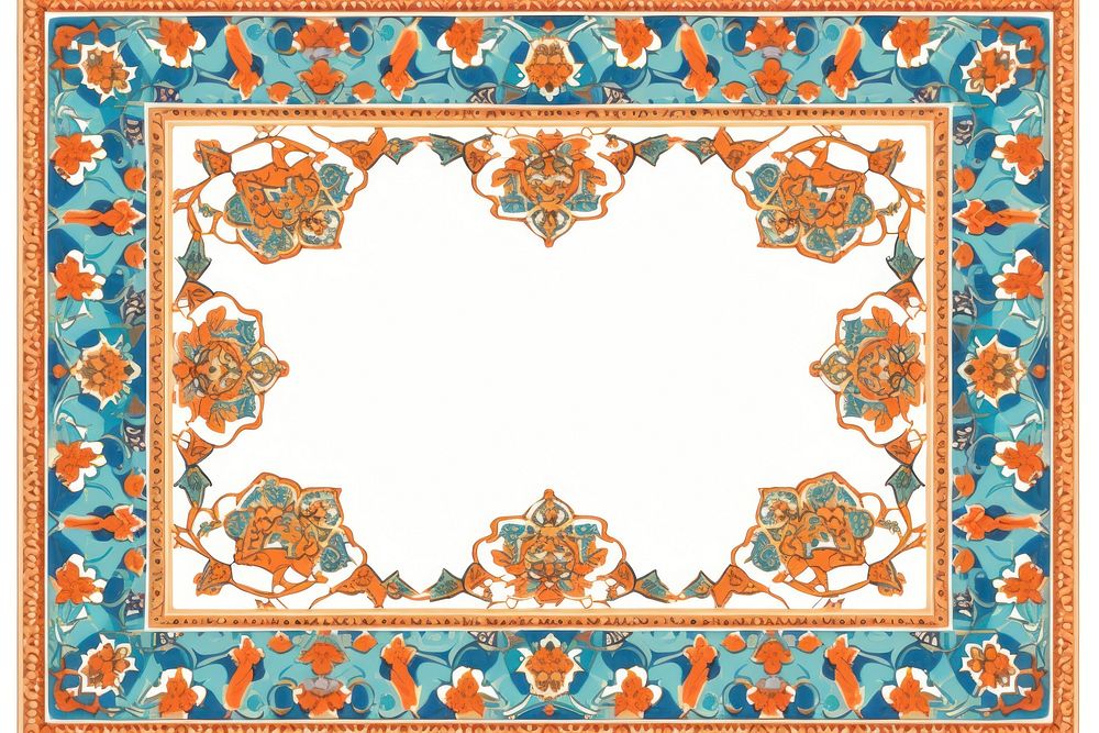 Islam art style border backgrounds frame accessories. AI generated Image by rawpixel.