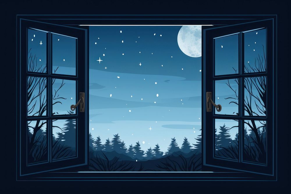Window astronomy nature night.