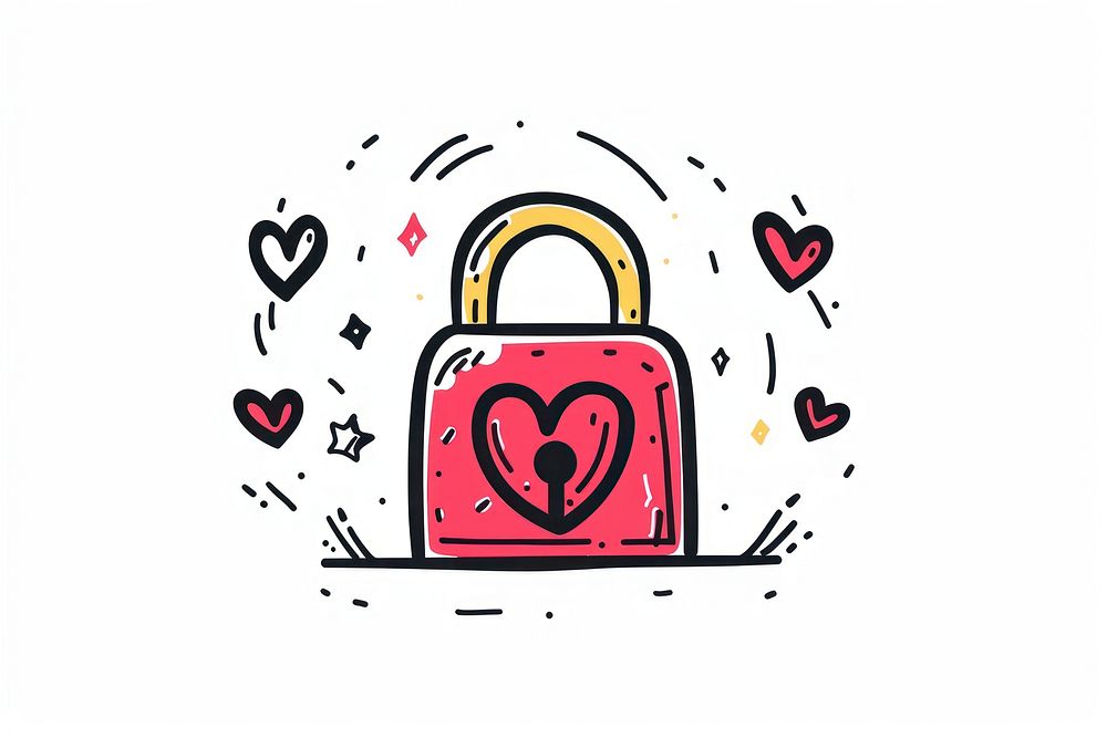 Valentines lock line creativity protection.