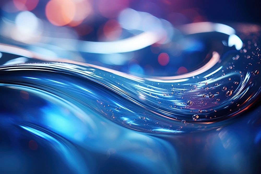 Liquid water forming of shape backgrounds flowing light.