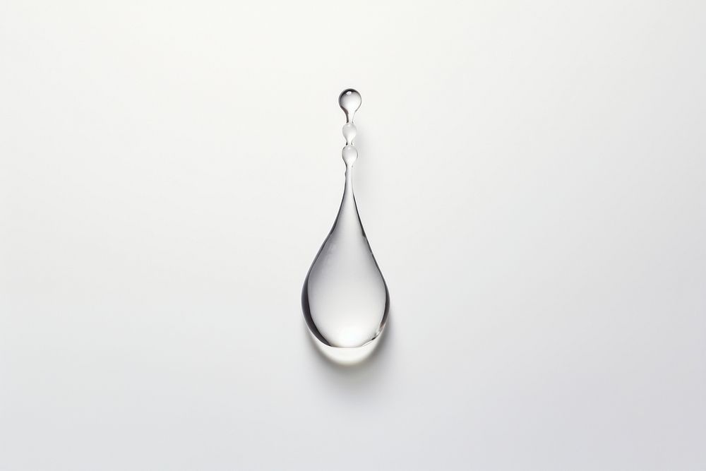 Water drop jewelry earring silver.
