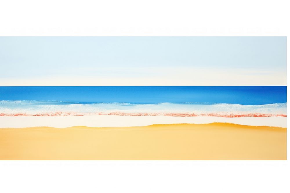 Beach nature outdoors painting.