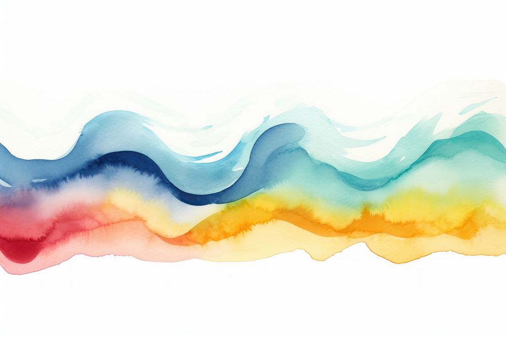 Wave backgrounds painting nature.