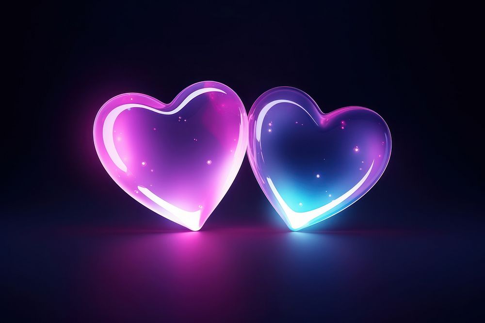 Light heart night neon. | Premium Photo Illustration - rawpixel