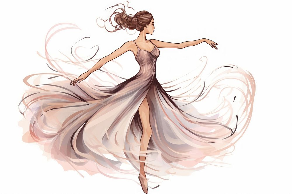 Dance ballet dancing sketch.