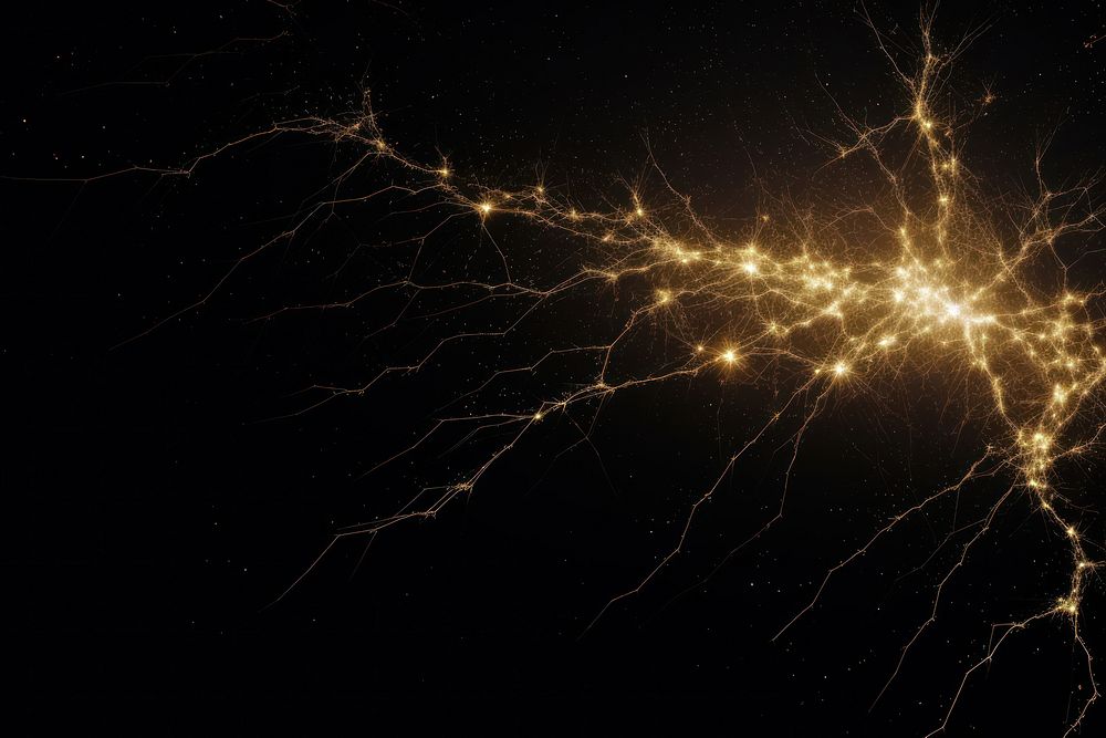 Thunder astronomy lightning sparks. AI generated Image by rawpixel.