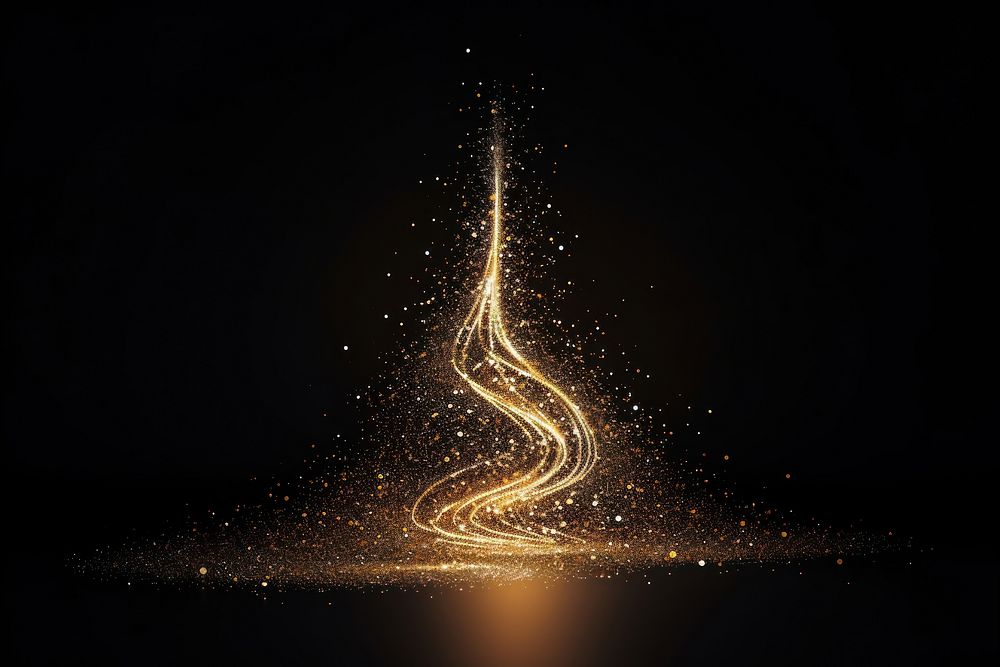 Christmas tree light fireworks nature. AI generated Image by rawpixel.