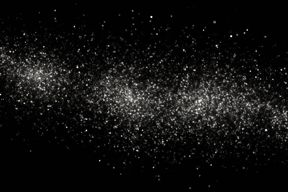 Dense white glitter lower borders backgrounds astronomy night. AI generated Image by rawpixel.