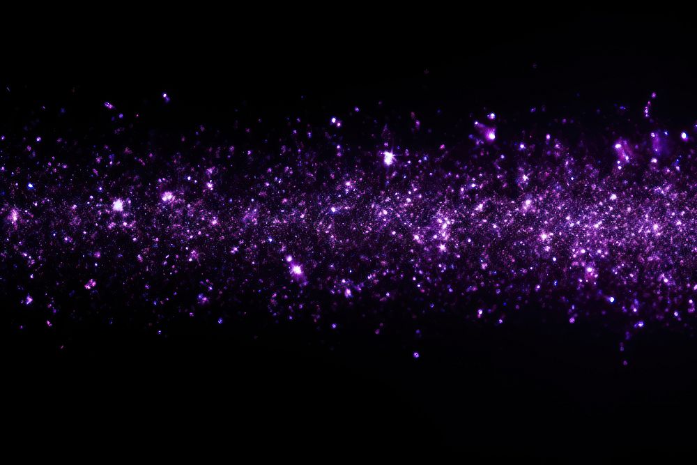 Purple glitter borders backgrounds astronomy nature. 