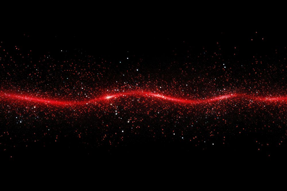 Red glitter borders backgrounds astronomy nebula. AI generated Image by rawpixel.