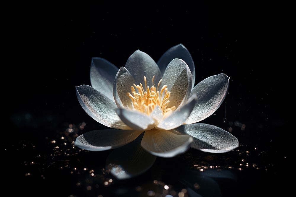 Lotus flower pollen petal. AI generated Image by rawpixel.