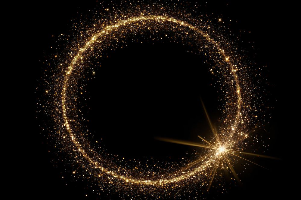 Circle light astronomy fireworks. AI generated Image by rawpixel.