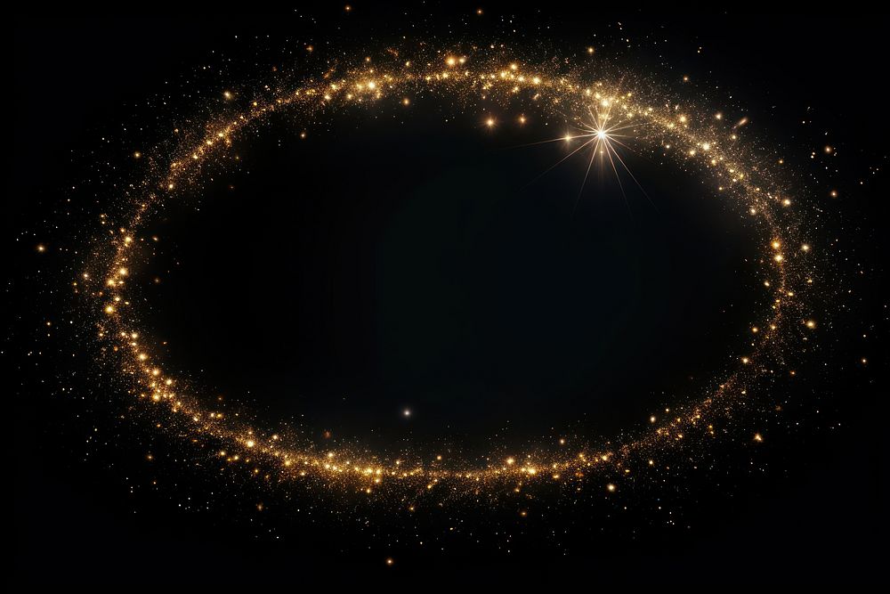 Upper borders astronomy universe glitter. AI generated Image by rawpixel.