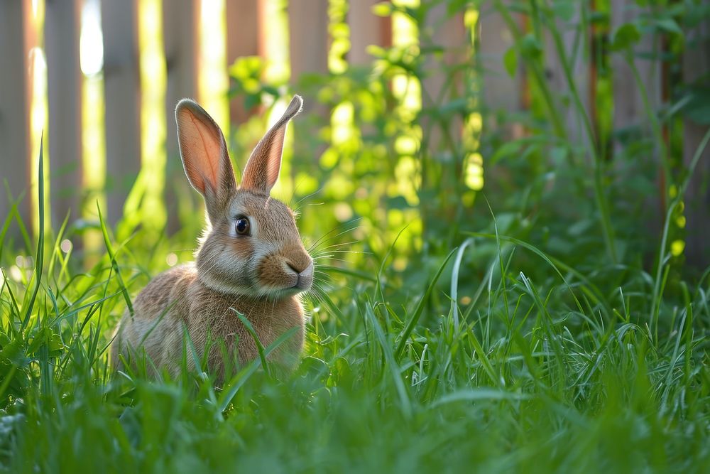 Rabbit outdoors animal mammal.