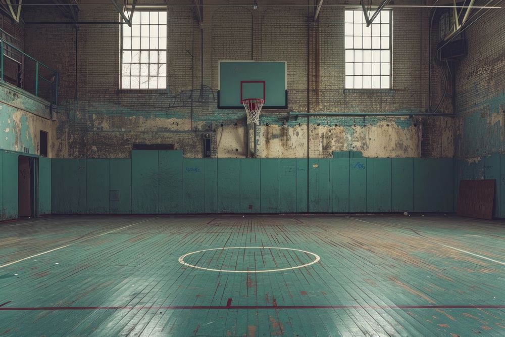 Basketball gym sports architecture exercising.