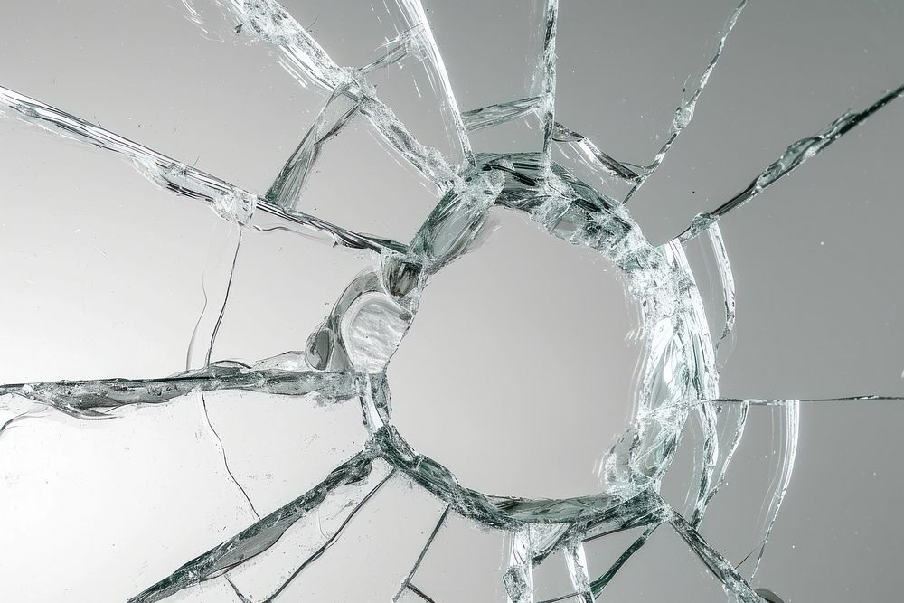 Circle glass cracked backgrounds destruction misfortune.