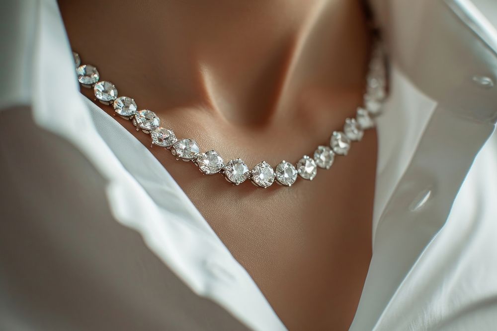 Diamond Necklace necklace diamond gemstone.