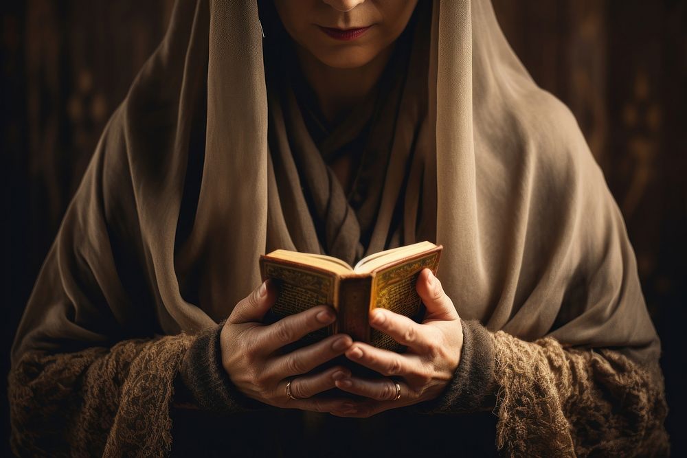 Bible holding hand spirituality. AI generated Image by rawpixel.