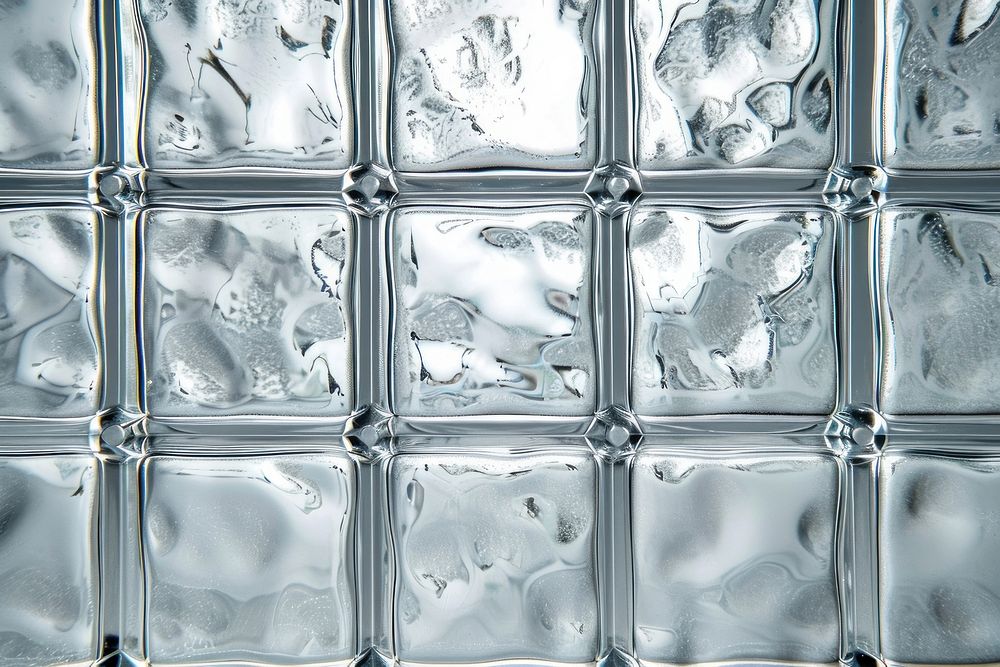 Small squares patterned glass backgrounds ice transportation.