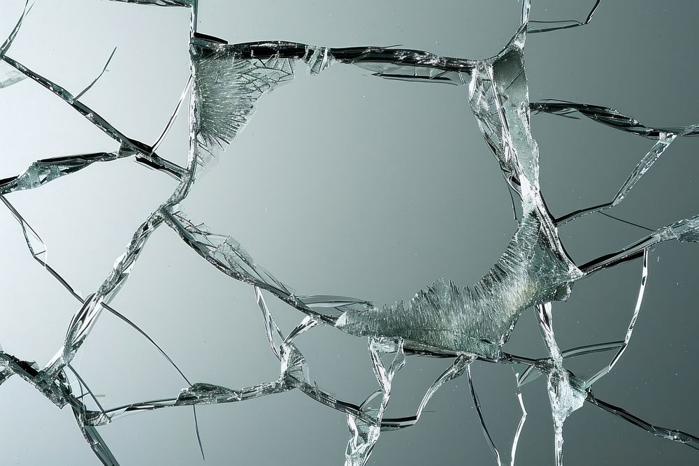 Shoot featuring delicate cracks on glass backgrounds transportation destruction.