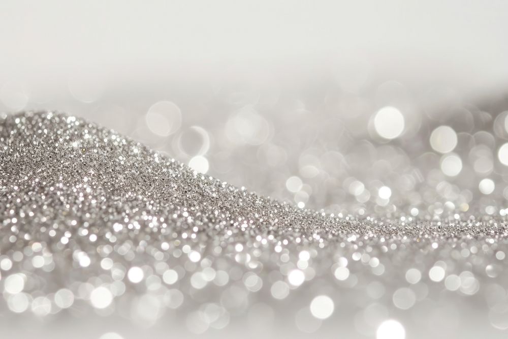 Silver bokeh backgrounds glitter chandelier.