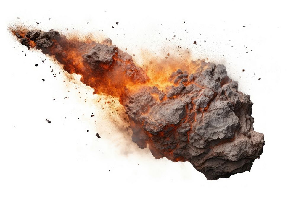Meteor fire outdoors volcano.