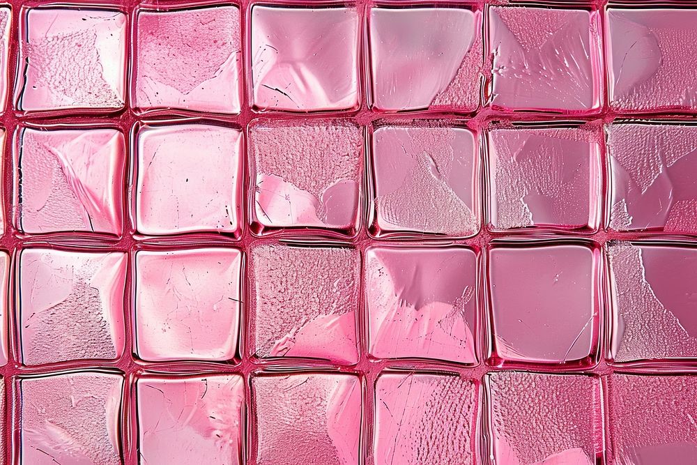 Small squares patterned glass backgrounds petal pink.