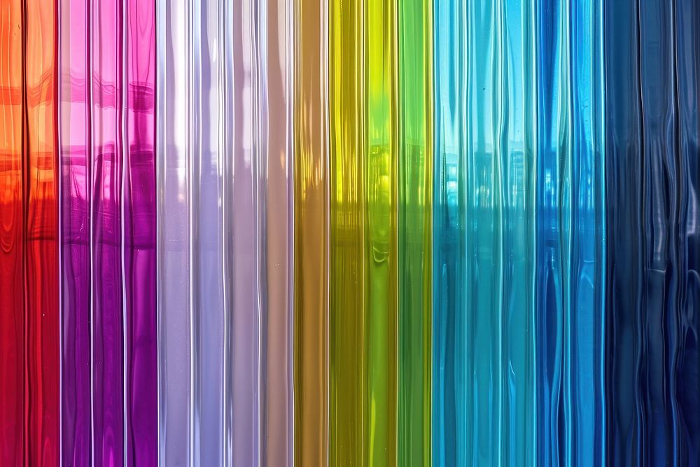Rainbow reeded glass backgrounds curtain purple.