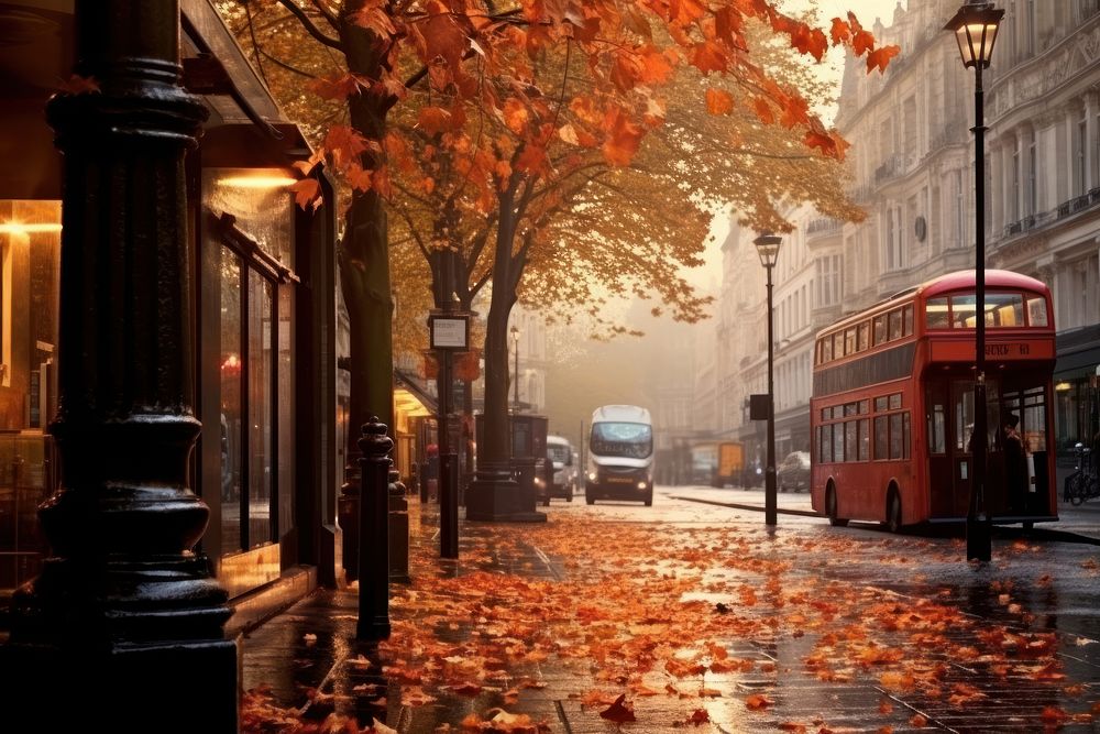 Photography king street in london vehicle autumn human.
