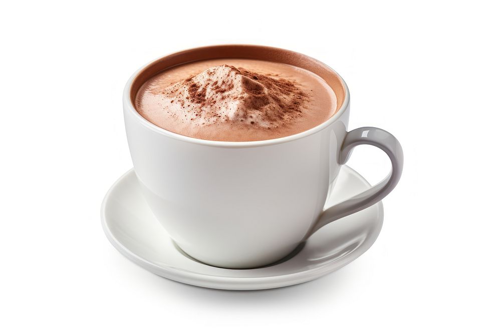 Hot chocolate cup dessert coffee.