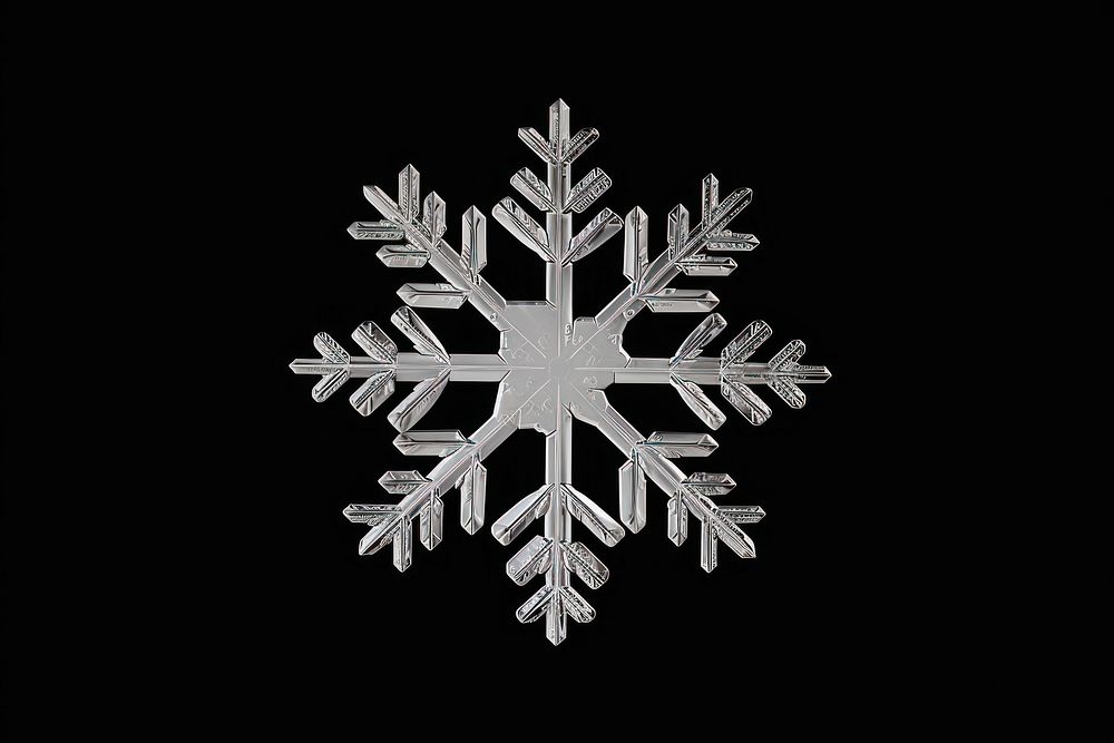Snow flake snowflake black background monochrome.
