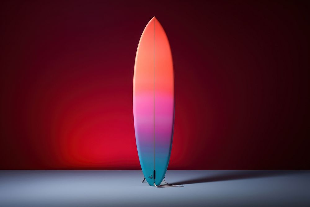 Surf board sports light illuminated.
