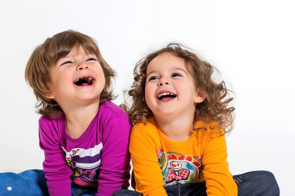Children laughing happy baby.